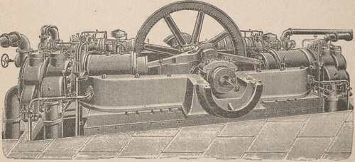 Czterocylindrowy motor gazowy 600 PS.