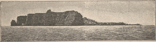 Wyspa Helgoland ze strony południowej.