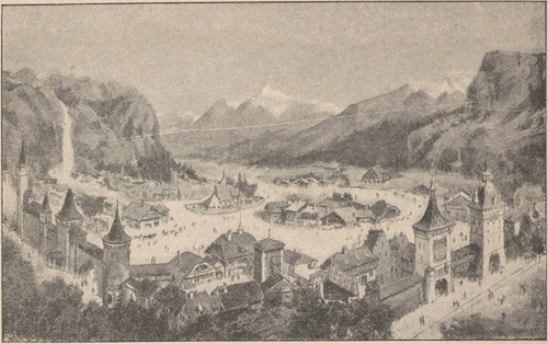Wystawa w Paryżu w r. 1900. Wieśjszwajcarska.