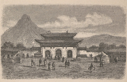 Korea. Pałac królewski w Soeul.