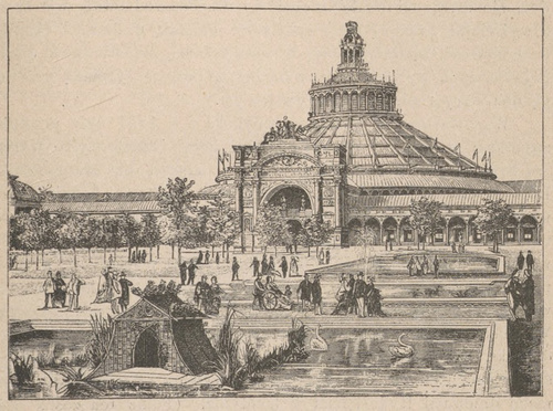 Wystawa wszechświatowa w Wiedniu w r. 1873. Pawilon środkowy.