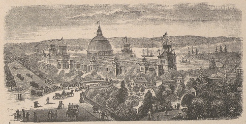 Wystawa wszechświatowa w Sidney w r. 1879. Pawilon główny.