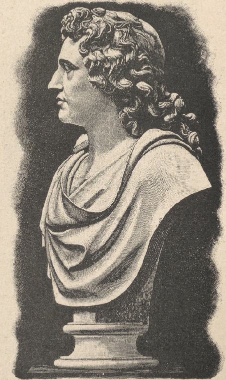 Wolfgang Goethe (1749†1832) z rzeźby Trippela.