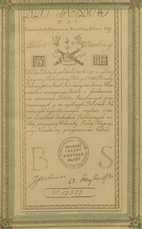 5 złotych 1794
