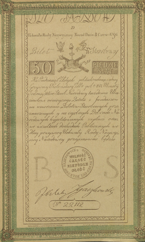 50 złotych 1794