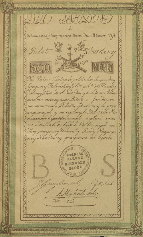 500 złotych 1794