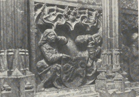 100. WIT STWOSZ: GROBOWIEC KAZIMIERZA JAG. W KATEDRZE NA WAWELU, FRAGMENT.