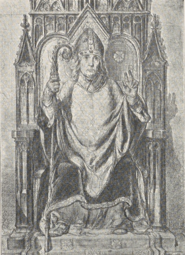 101. BISKUP BODZANTA Z JANKOWA (1868?). RYS. Z PIECZĘCI. Dom Matejki, Kraków.