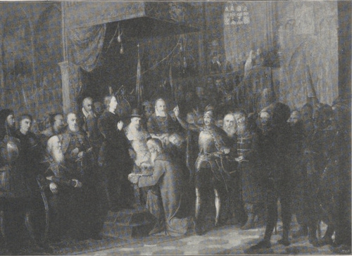104. CAROWIE SZUJSCY PRZED ZYGMUNTEM III. (1853)