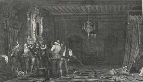 14. P. DELAROCHE: ZAMORDOWANIE KSIĘCIA DE GUISE.