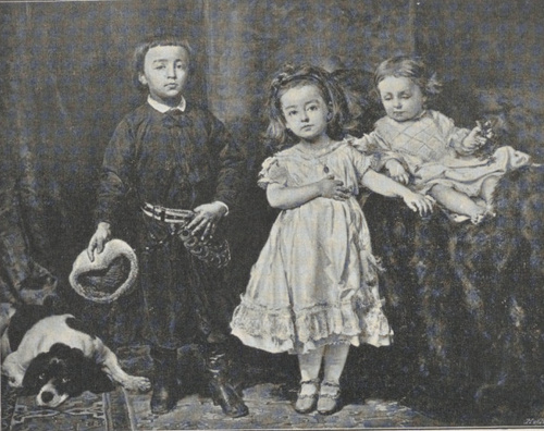 185. PORTRET 3 DZIECI ARTYSTY (1870). WŁ: Kościelska, Warszawa.