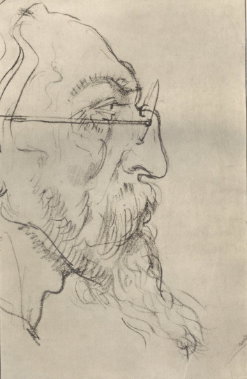 TABL. I. PORTRET WŁASNY (RYS. OŁ.). Wł.: Maria z Kirchmayerów Nowińska, Warszawa.