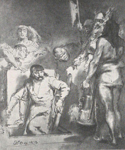 209. MAĆKO BORKOWIC (1873). SZKIC. Wł.: August Iwański, Warszawa.