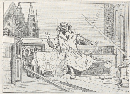 211. KOPERNIK. WYKRES Z PODRĘCZNIKA PERSPEKTYWY MAL. J. ROTTERA (1885).