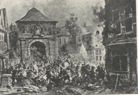 23. H. LEYS: FURIA HISZPAŃSKA W ANTWERPII 1576. Musee d’Art moderne, Bruksela. 