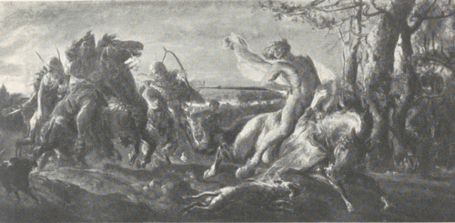 256. ZABICIE LESZKA BIAŁEGO W GĄSAWIE (1880). Wł.: B. Kotkowski, Łódź.
