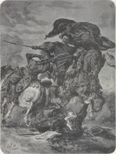 258. SOBIESKI ZDOBYWA SZTANDAR (1880). AKW.