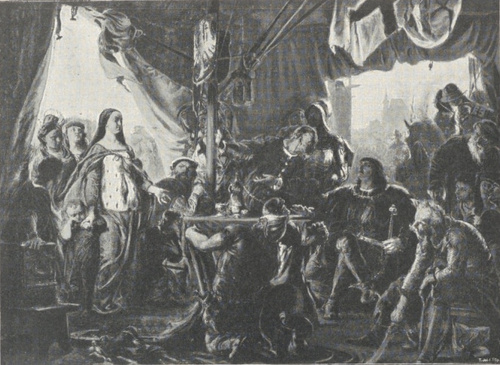 263. KS. ZOFIA SZCZECIŃSKA W OBOZIE KAZIMIERZA JAG. (1881).