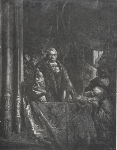 283. ZYGMUNT I SŁUCHAJĄCY DZWONU ZYGMUNTA (1883). Wł.: Piotr hr. Dunin-Borkowski, Lwów.