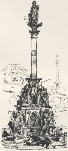 288. PROJEKT POMNIKA A. MICKIEWICZA (1885). Dom Matejki, Kraków.