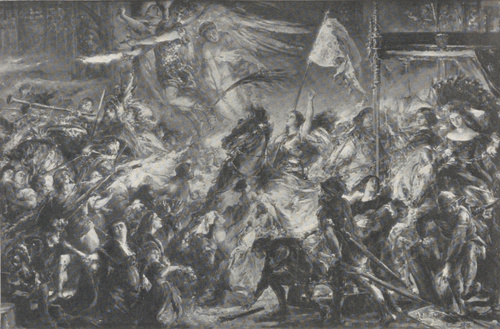 293. SZKIC DO ’’DZIEWICY ORLEAŃSKIEJ” (1883). Muzeum Narodowe, Kraków.