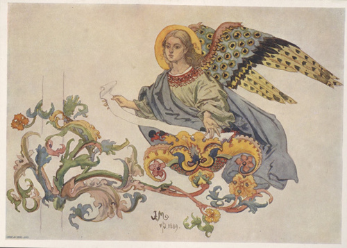 TABL. XXXV. ANIOŁ (1889) AKWARELLA