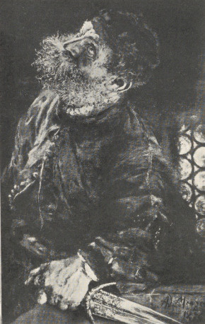 36. A. MENZEL (1876): PODEJRZENIE. (Fot. P. Kleye, Berlin).