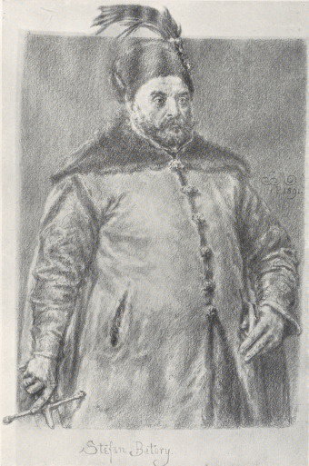 354. STEFAN BATORY (1891). RYS. OŁ. ZDJĘCIE Z ORYGINAŁU. Galeria m. Lwowa.