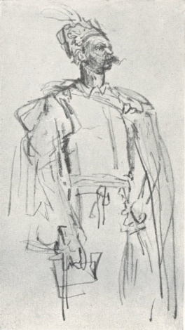 358. PROTAZY. SZKIC. OŁ. DO PROJ. POMNIKA A. MICKIEWICZA.
