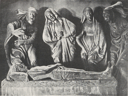 374. NICCOLO DELL’ARCA: MARIE OPŁAKUJĄCE CHRYSTUSA. S. Maria della Vita, Bologna.