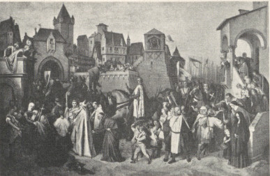 40. J. M. TRENKWALD (1872): WJAZD KS. LEOPOLDA DO WIEDNIA PO POWROCIE Z WYPRAWY KRZYŻOWEJ 1219.