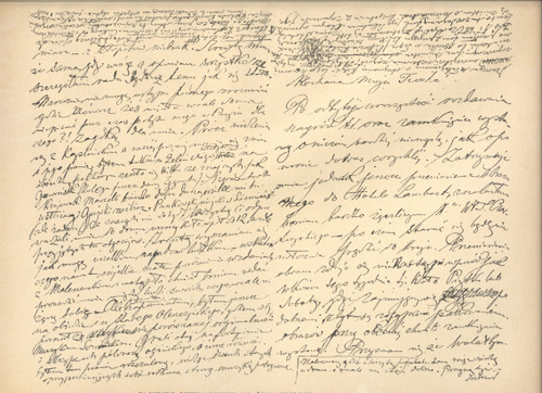 FACSIMILE LISTU ARTYSTY DO ŻONY TEODORY (Paryż dnia 22 czerwca 1870)