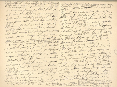 FACSIMILE LISTU ARTYSTY DO ŻONY TEODORY (Paryż dnia 22 czerwca 1870)