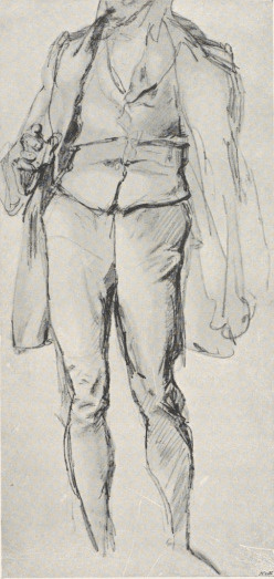 54. POSTAĆ MĘSKA. RYS. OŁ. Dom Matejki, Kraków.