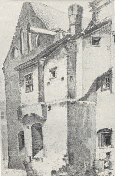 79 BUDOWLE ROZEBRANE Z GMACHU BIBLIOTEKI JAGIELL. W KRAKOWIE, RYS. (DRZEWORYT ’’KŁOSY”, 1866).
