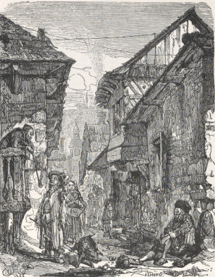 84. STARE DOMY W WIŚNICZU, RYS. (DRZEWORYT F. ZABŁOCKIEGO).
