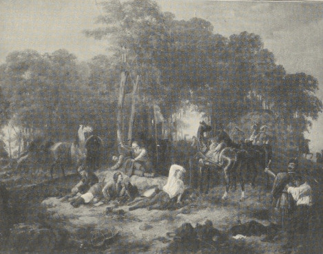 108. POBUDKA. WIEDEŃ 1858. OLEJNY NA PŁÓTNIE