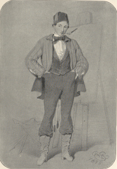 109. PORTRET WŁASNY. KRAKÓW, 1858. AKWARELA