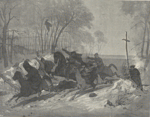 129. RZEŹ HUMAŃSKA (?). KRAKÓW, MAJ-CZERWIEC. 1858. AKWARELA