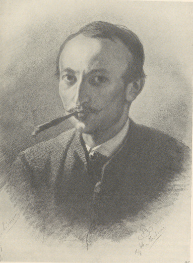 137. PORTRET WŁASNY. KRAKÓW, 1866. RYSUNEK KREDKĄ