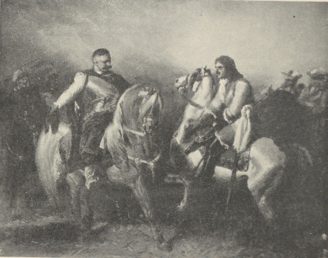 146. SZKIC DO “ZJAZDU POD SZWECHATEM”. WIEDEŃ 18558/9 . OLEJNY NA PŁÓTNIE