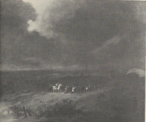 167. MODLITWA WODZA. WIEDEŃ 1857. OLEJNY NA PŁÓTNIE