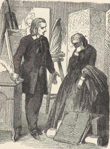 195. DRZEWORYT DO NOWELI “MODEL W MASCE” “MUSSESTUNDEN” 1862.
