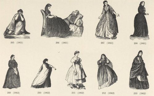 206-213. POSTACIE KOBIECE Z DRZEWORYTÓW W “MUSSESTUNDEN” 1861-62