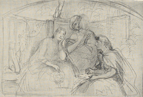 218. “PARKI” SZKIC OŁÓWKIEM I.