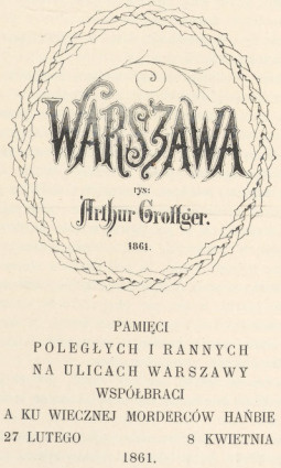 KARTA TYTUŁOWA “WARSZAWY”
