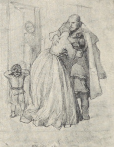 247. WARYANT “POWITANIA” SZKIC OŁÓWKIEM
