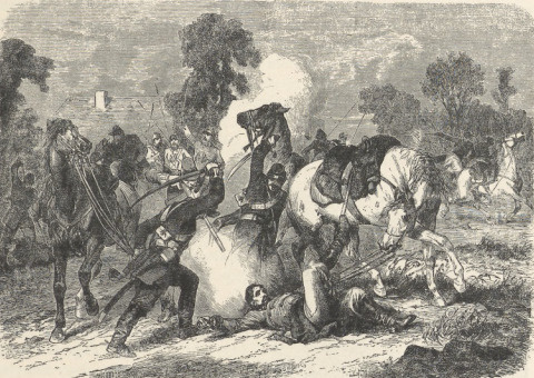251. ŚMIERĆ CZACHOWSKIEGO, DRZEWORYT WALDHEIMA “ILLUSTRIERTE ZEITUNG” WIEDEŃ 1863