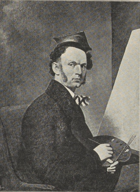 23. JAN MASZKOWSKI: PORTRET WŁASNY, OLEJNY NA PŁÓTNIE