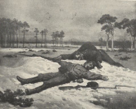 284. WALKA I POJEDNANIE. II. POJEDNANIE. PARYŻ, 1867. RYSUNEK KREDKĄ